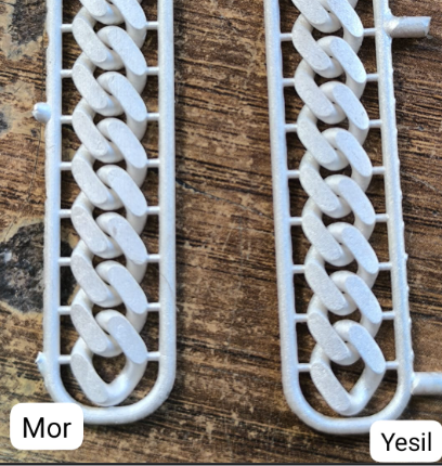 Vita Resin MOR'E -GREEN  DÖKÜM SONUÇLARI.